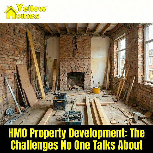 HMO Property Development renovation showing structural repairs during HMO conversion